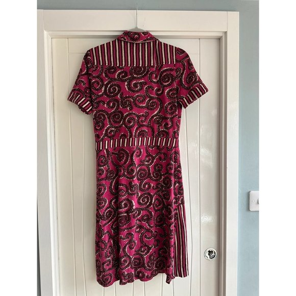 Tory Burch Silk Cotton Shirt Dress size S UK 8 Knee - Picture 2 of 5
